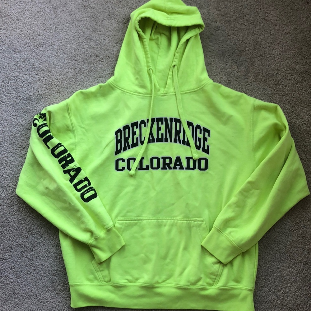 Colorado Neon yellow hoodie